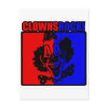 Clowns Rock! postcards