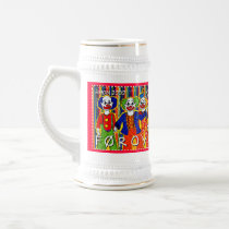 Clowns Stamp Faroe Islands Denmark Mugs