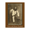 clownwbanjomando, Clown with Banjo-Mandolin postcards