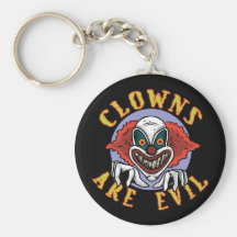 Clows are Evil Keychain