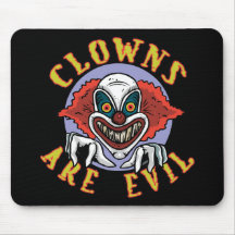 Clows are Evil Mousepad