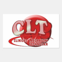 CLT RBC LOGO CLINICAL LAB TECH  BLOOD CELLS STICKER