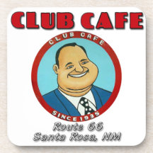 Club Cafe Fat Man Cork Coaster Set