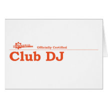 Club DJ Certified Cards