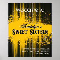 Club Flyer Look Sweet 16 Welcome Poster