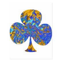 Club House - Poker Fan Postcard