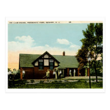 Club House, Weequahic Park, Newark NJ Vintage Post Card