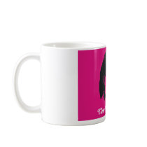 Club Michelle O. Ceramic Coffee Mug,Hot Pink