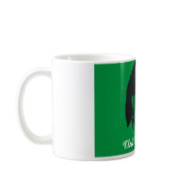 Club Michelle O. Ceramic Coffee Mug, Kelly Green