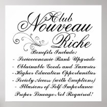 Club Nouveau Riche Poster