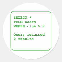 Clueless Users Sticker