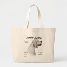 Clumber Spaniel History Design Canvas Bag