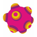 ClumpBubble Pink Purple Orange t-shirts