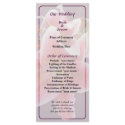 Cluster of Stargazer Lilies Wedding Program rack cards