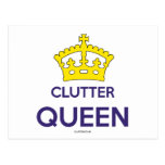 'Clutter Queen' Postcard