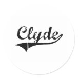 Clyde Classic Style Name stickers