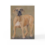 clyde Pitbull puppy greeting card