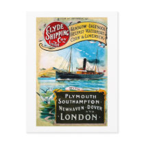 Clyde Shipping Company - Vintage Postcard