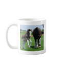 clydesdale and filly mugs