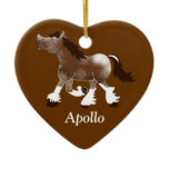 CLYDESDALE Draught   Horse Custom Ornament