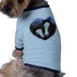 Clydesdales in heart doggie tee shirt