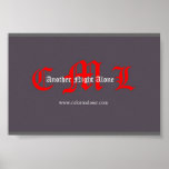 CML Another Night Alone Logo Poster