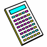 CMYK Calculator Retro Graphic Acrylic Cut Outs
