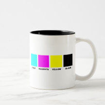 CMYK Four Colour Process Model Coffee Mugs