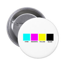 CMYK Four Colour Process Model Pinback Button