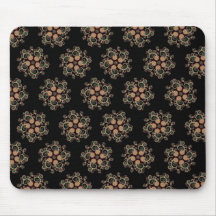 CMYK Fractal Star Pattern Mouse Pads