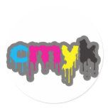 CMYK ROUND STICKERS