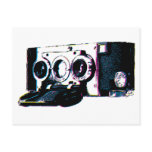CMYK Vintage Camera Picture Pop Art postcards