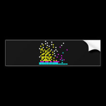 CMYW Blox bumper stickers