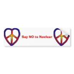 CND Heart copy, CND Heart copy, Say NO to Nuclear bumper stickers