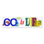 CO2 is Life Bumper Sticker bumper stickers