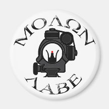 co-witness sights/molon labe fridge magnets