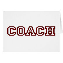 Coach Greeting Cards