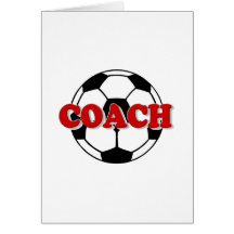 Coach Soccer Ball Card