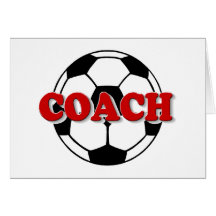Coach (Soccer Ball) Greeting Card