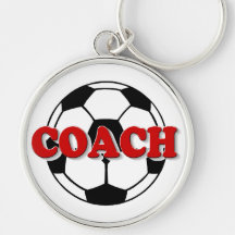 Coach (Soccer Ball) Keychains