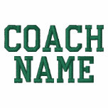 Coach t-shirt - personalise first name embroidered shirts