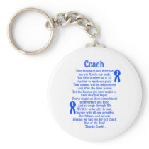 Coach Thank You Keychain