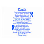 Coach Thank You Postcard