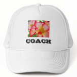 COACH trucker's sports hats Rose Flowers