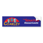 COAKLEY Senate Bumper Sticker bumper stickers