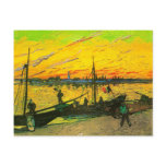 Coal Barges, Vincent Van Gogh postcards