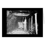 Coal Miner 1910 Greeting Card