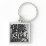 Coal Miners of Le Cret during the Second keychains