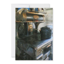 Coal Stove Personalized Announcement