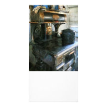 Coal Stove Personalized Photo Card